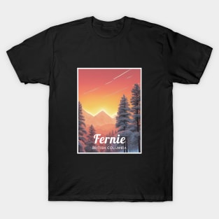 Fernie British Columbia Canada ski T-Shirt